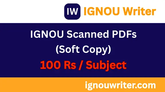 IGNOU handwritten assignment scanned PDF delivery option
