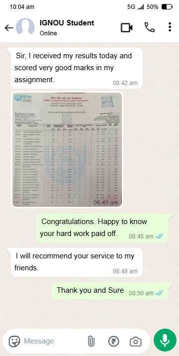 IGNOU assignment Student Reviews